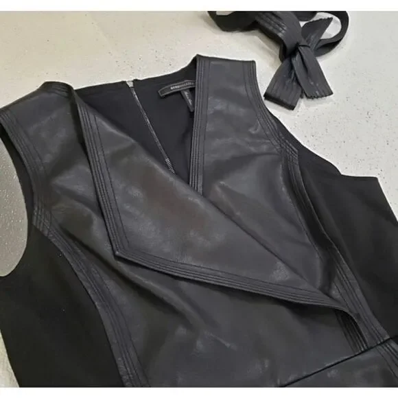 black lace leather dress Ulla Johnson main image 1